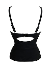 Pour Moi Black Tankini Maya Bay Underwired Tie Bikini Top - Image 4 of 4