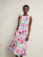 Hobbs White Petite Carly Dress - Image 3 of 4