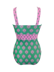 Pour Moi Green Palm Springs Tummy Control Swimsuit - Image 4 of 4