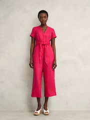 Hobbs Pink Petite Aliya Jumpsuit - Image 1 of 4
