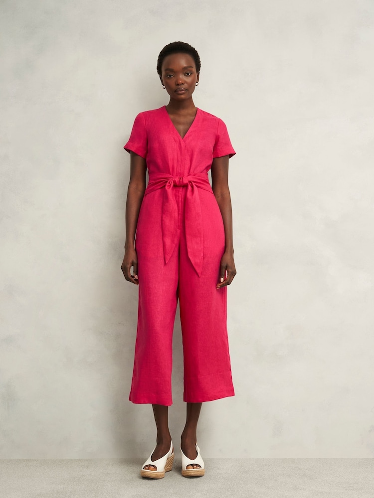 Hobbs Pink Petite Aliya Jumpsuit - Image 1 of 4