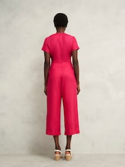 Hobbs Pink Petite Aliya Jumpsuit - Image 2 of 4