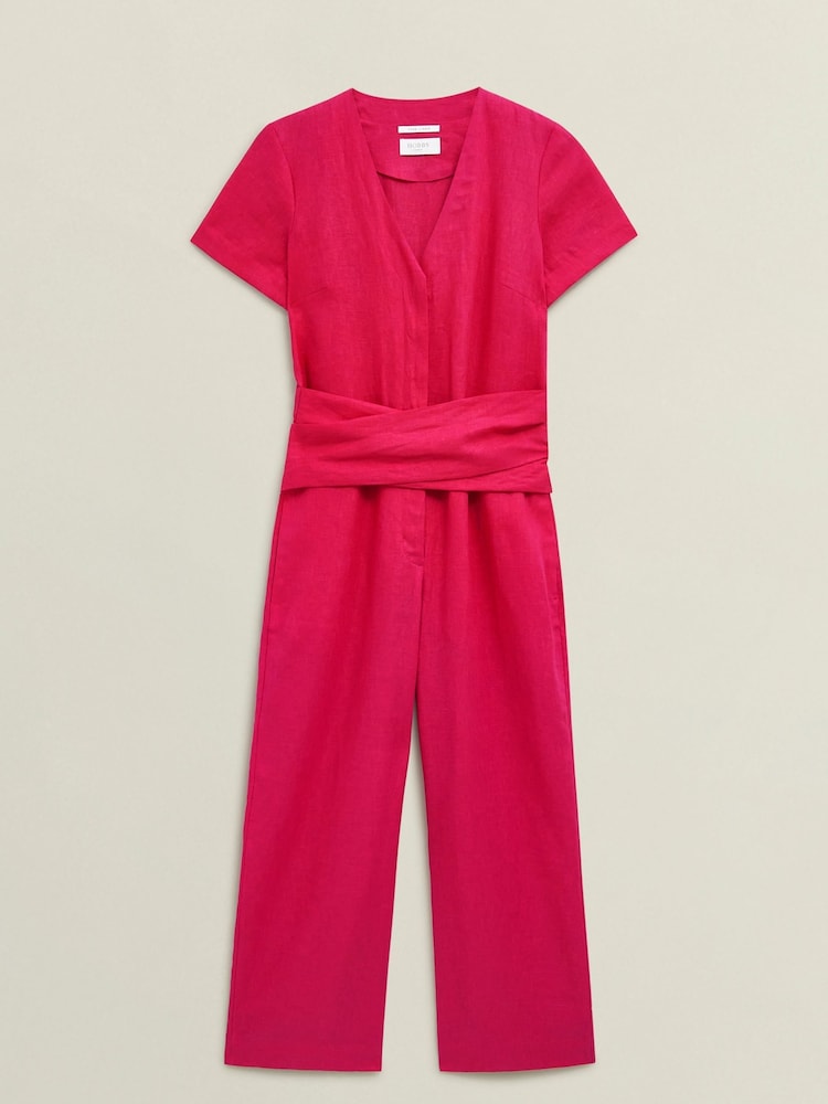 Hobbs Pink Petite Aliya Jumpsuit - Image 4 of 4