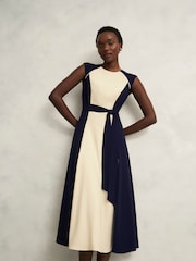 Hobbs Blue Petite Andrea Dress - Image 1 of 4
