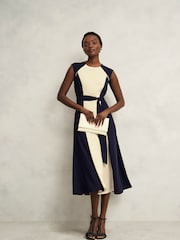 Hobbs Blue Petite Andrea Dress - Image 3 of 4