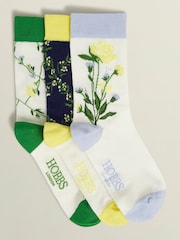 Hobbs Blue Spring Socks Set 3 Pack - Image 1 of 3