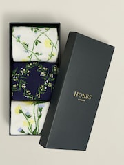 Hobbs Blue Spring Socks Set 3 Pack - Image 2 of 3