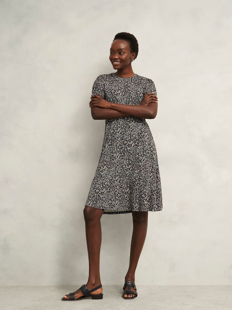 Hobbs Black Petite Rima Dress - Image 2 of 4