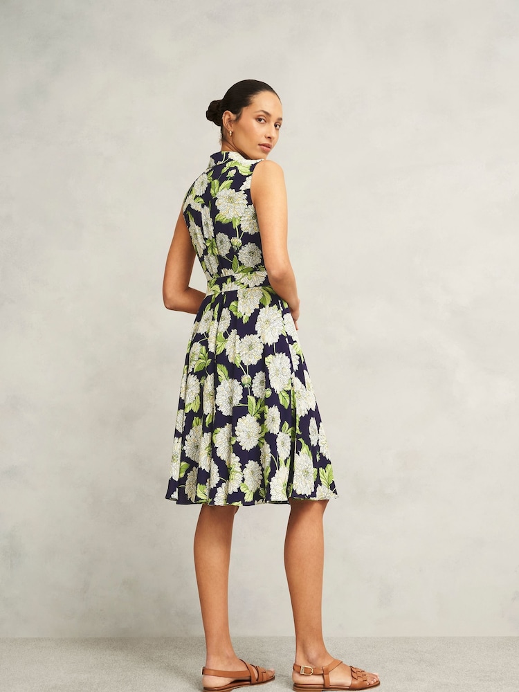 Hobbs Blue Petite Bea Dress - Image 2 of 4