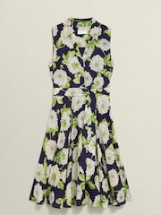 Hobbs Blue Petite Bea Dress - Image 4 of 4