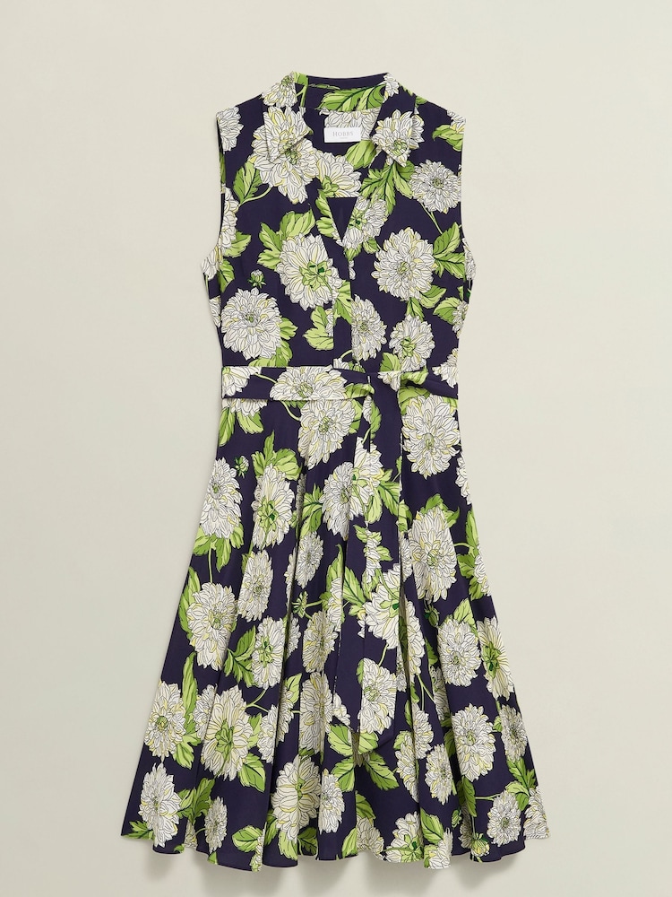 Hobbs Blue Petite Bea Dress - Image 4 of 4