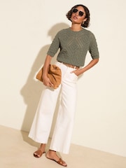 Friends Like These Green Bobble Stitch T-Shirt - Image 2 of 5