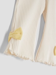 River Island Brown Baby Girls Beige Lemon Kickflare Tops & Leggings Set 3 Pack - Image 5 of 5