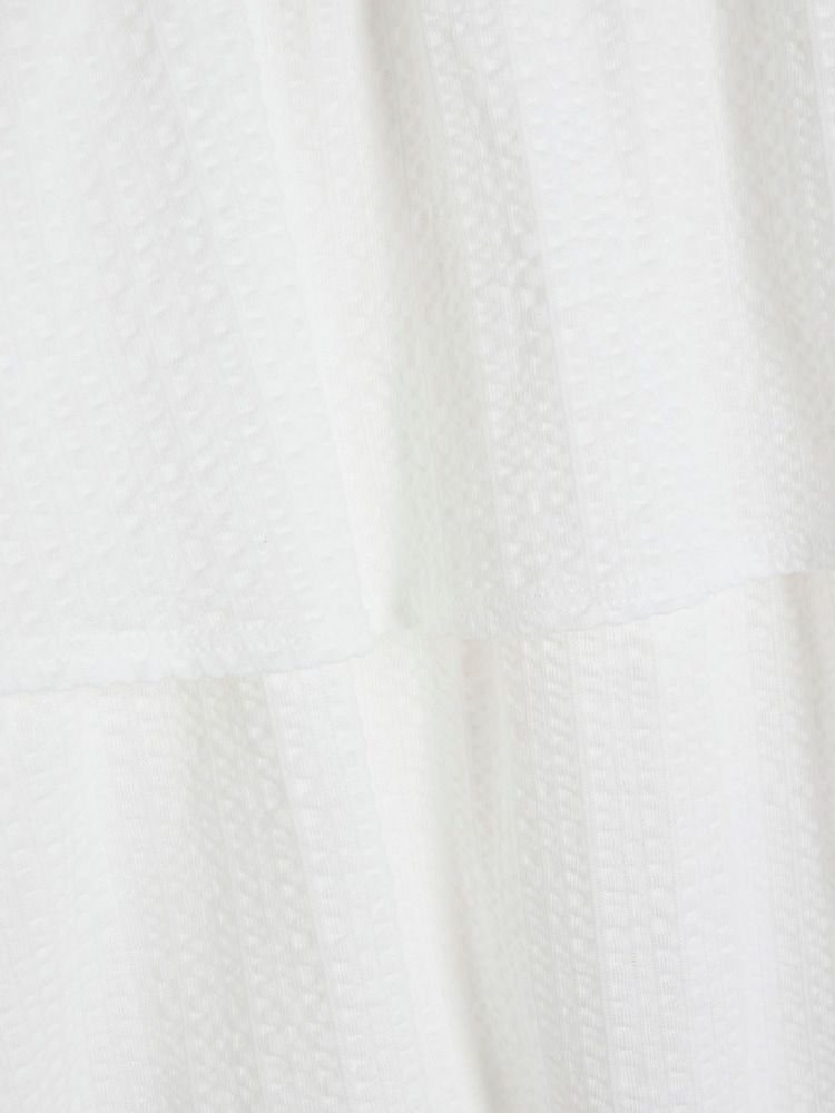 River Island White Girls Bardot Rara 100% Cotton Dress - Image 2 of 4