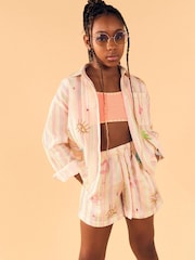 River Island Girls Stripe Embroid Shirt set - Bild 1 von 6