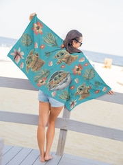 Jay Franco Blue Star Wars The Mandalorian Cotton Beach Towel - Image 3 of 5