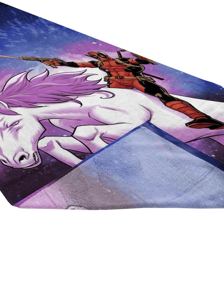 Jay Franco Blue Marvel Deadpool Space Rider Cotton Beach Towel - Image 6 of 6