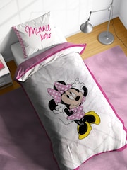 Jay Franco White Disney Minnie Mouse 100% Cotton Single Duvet Cover Set - Image 1 of 6