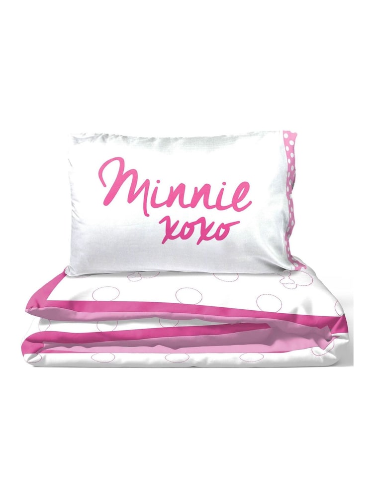 Jay Franco White Disney Minnie Mouse 100% Cotton Single Duvet Cover Set - Image 6 of 6