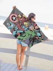 Jay Franco Grey Marvel Comics Avengers Cotton Beach Towel - Image 1 of 4
