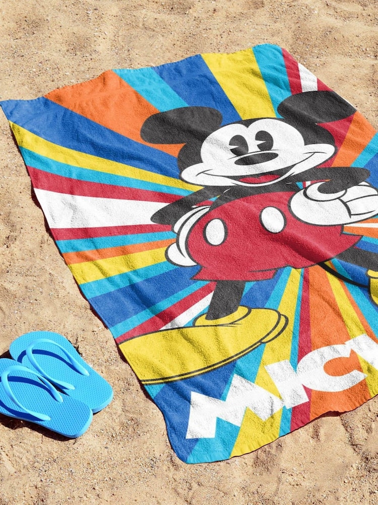 Jay Franco Blue Disney Mickey Mouse Cotton Beach Towel - Image 2 of 5