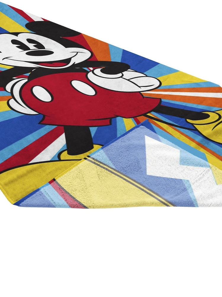 Jay Franco Blue Disney Mickey Mouse Cotton Beach Towel - Image 5 of 5
