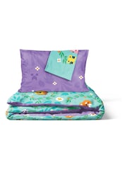 Jay Franco Blue Minecraft Floral 100% Cotton Double Duvet Cover Set - Image 4 of 5
