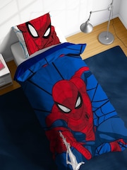 Jay Franco Blue Marvel Spiderman Webtastic 100 Cotton Single Duve Set - Image 1 of 5