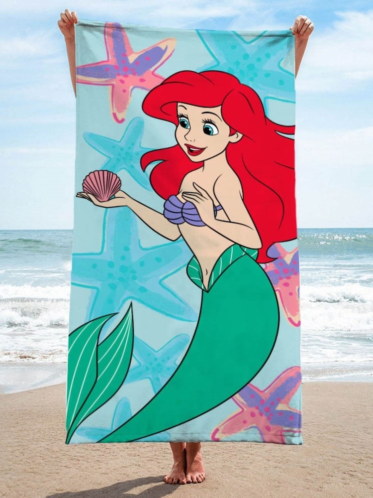 Jay Franco Blue Disney The Little Mermaid Ariel Cotton Beach Towel - Image 1 of 6