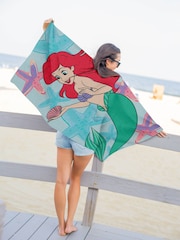Jay Franco Blue Disney The Little Mermaid Ariel Cotton Beach Towel - Image 2 of 6