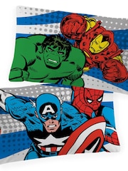 Jay Franco Blue Marvel Comics Avengers 100% Cotton Double Duvet Co Set - Image 5 of 6