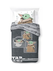Jay Franco Pink Star Wars Mandalorian Curious Child 100%Cotton Child Bedding Set - Image 2 of 5