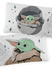 Jay Franco Pink Star Wars Mandalorian Curious Child 100%Cotton Child Bedding Set - Image 4 of 5