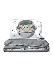 Jay Franco Pink Star Wars Mandalorian Curious Child 100%Cotton Child Bedding Set - Image 5 of 5
