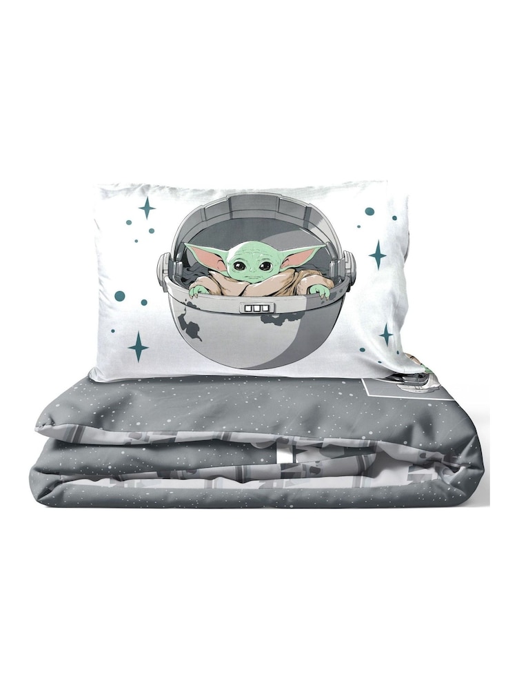 Jay Franco Pink Star Wars Mandalorian Curious Child 100%Cotton Child Bedding Set - Image 5 of 5