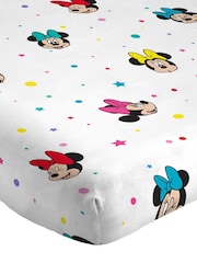 Jay Franco Pink Disney Minnie Mouse Rainbow 100 Cotton 3 Piece Bed Set - Image 6 of 6