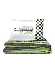 Jay Franco Black Minecraft Creeper Doodle 100% Cotton Single Duvet Set - Image 5 of 6