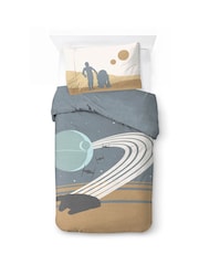 Jay Franco Black Star Wars Millennium Falcon Death Star 100% Cotton Duvet Cover and Pillowcase Set - Image 2 of 5