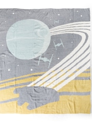 Jay Franco Grey Star Wars Millennium Falcon Fluffy Throw Blanket - Image 4 of 6