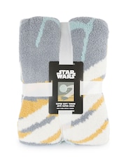 Jay Franco Grey Star Wars Millennium Falcon Fluffy Throw Blanket - Image 6 of 6