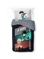 Jay Franco Black My Hero Academia 100 Cotton Single Duvet Cover Set - Image 2 of 6