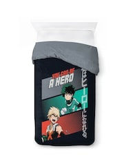 Jay Franco Black My Hero Academia 100 Cotton Single Duvet Cover Set - Image 3 of 6