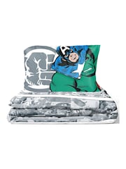 Jay Franco Grey Marvel Comics Avengers Comic Cool 100% Cotton Double Duvet Cover & Pillowcase Set - Image 2 of 2