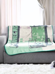 Jay Franco Pink Minecraft Creeper Fluffy Throw Blanket - Image 3 of 6