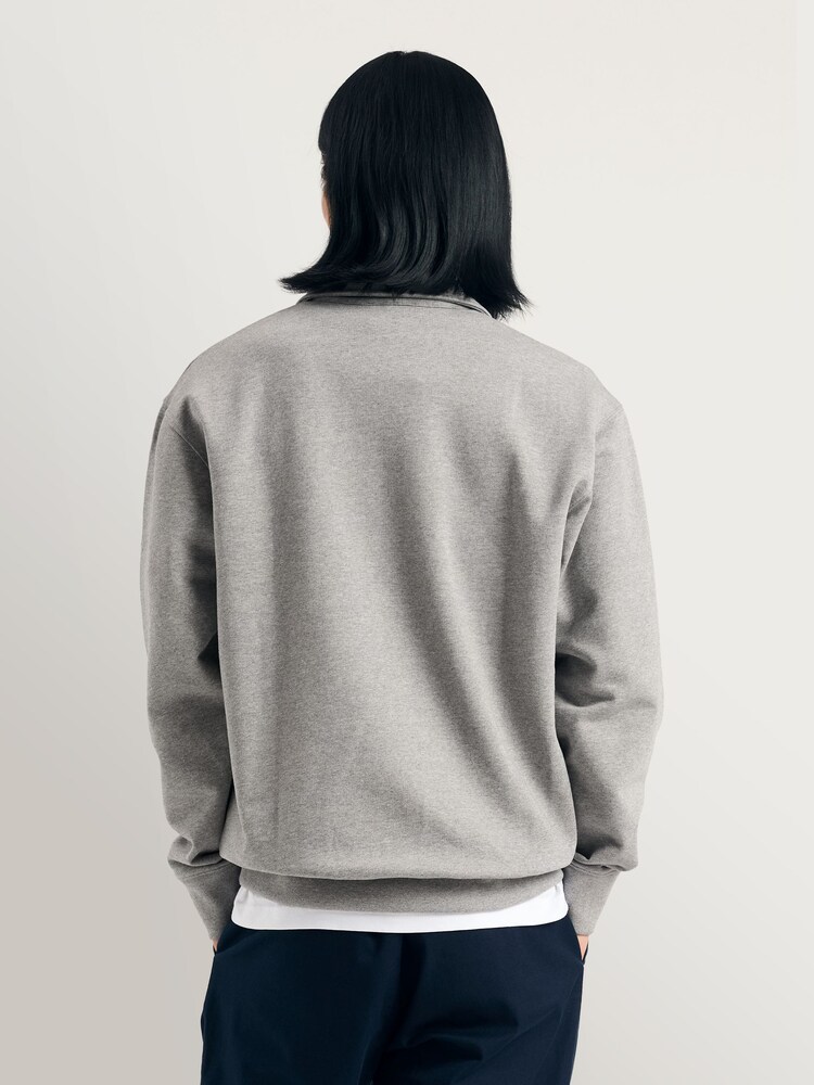 Norse Projects Grey Standard Norse Half Zip Sweatshirt - Image 2 of 7 Norse Projects Grey Standard Norse Half Zip Sweatshirt - Image 2 of 7