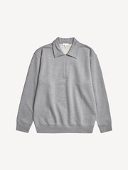 Norse Projects Grey Standard Norse Half Zip Sweatshirt - Image 3 of 7