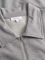 Norse Projects Grey Standard Norse Half Zip Sweatshirt - Image 5 of 7