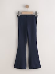 Navy Blue 1 Pack Rib Flare Leggings (3-16yrs) - Image 5 of 7