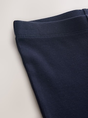 Navy Blue 1 Pack Rib Flare Leggings (3-16yrs) - Image 7 of 7
