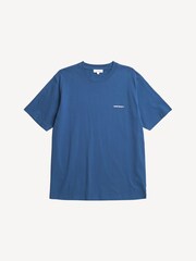 Norse Projects Blue Johannes Logo Print T-Shirt - Image 1 of 5